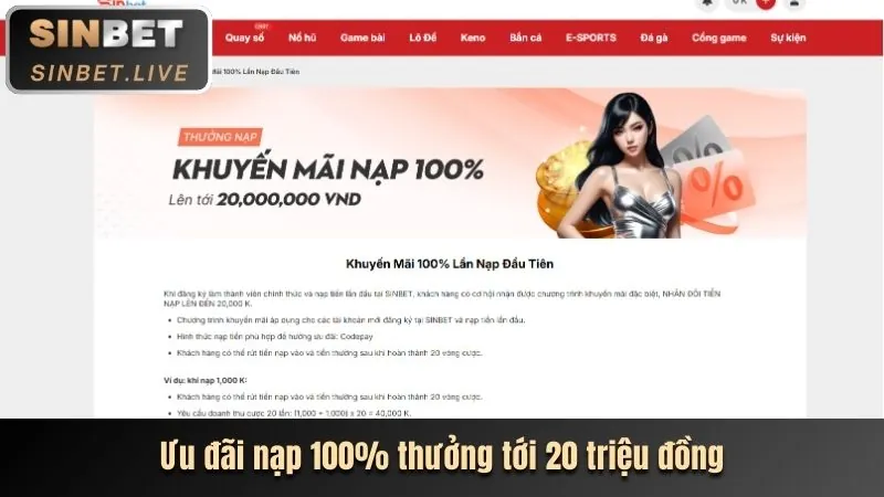 Ưu đãi chào mừng cho người chơi mới tại mb5